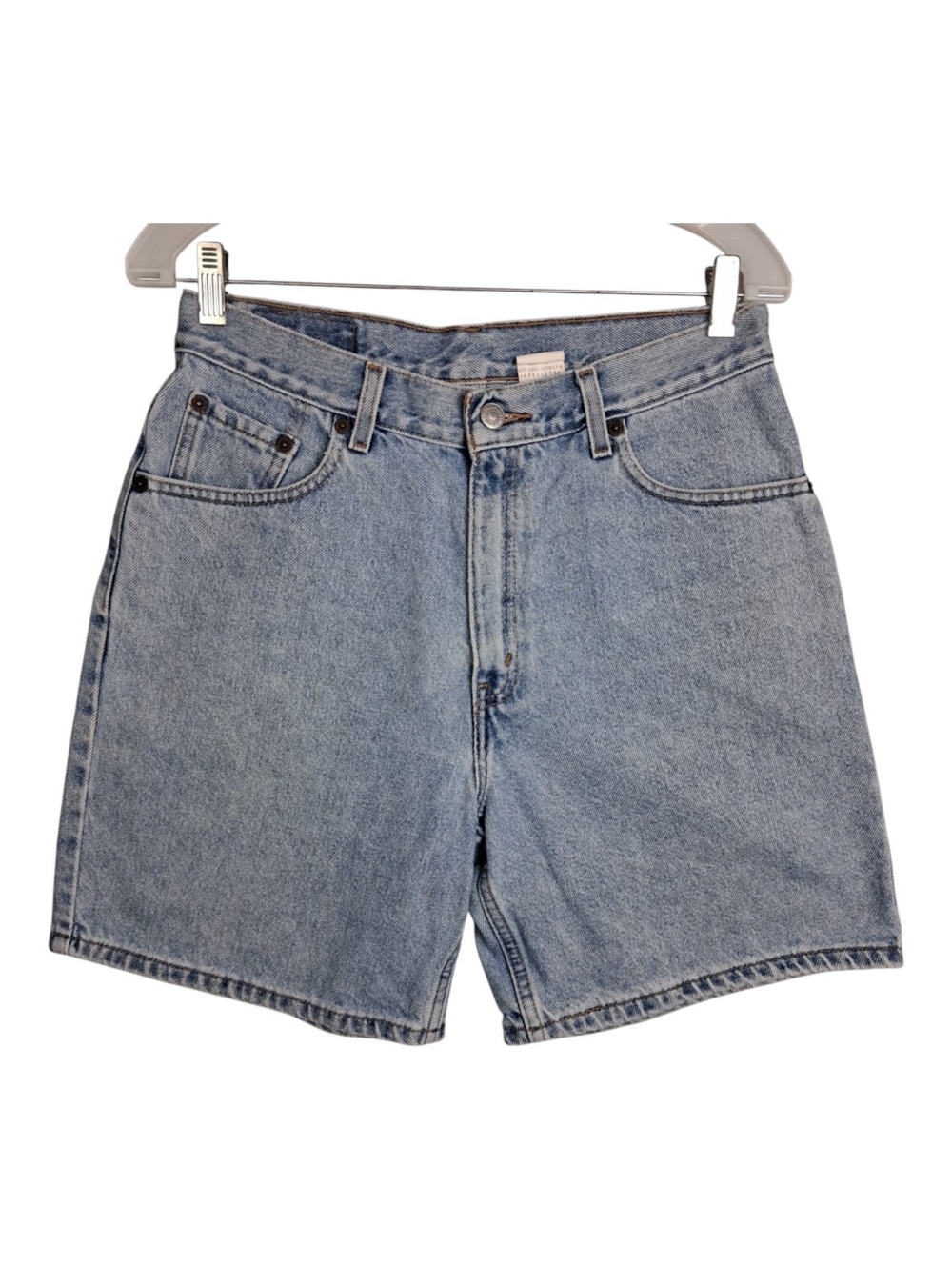 Vtg Levis Shorts Womens Size 10 MIS Missy Denim High Rise Blue Light Wash 90s